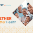 Together for Better Health Strategic Plan cover - title with diamond image of smiling people