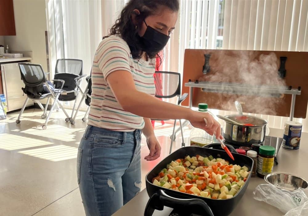 Clase de Cocinando y nutrición